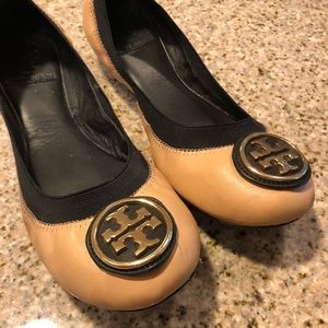 Tory Burch Tan Leather Flats